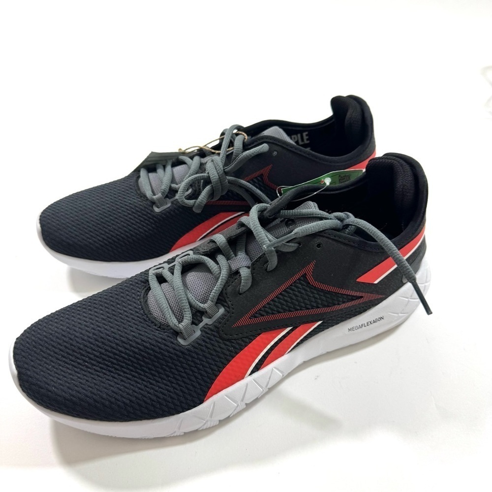 Reebok New Sample Mega Flexagon Sneaker Shoes Black Red